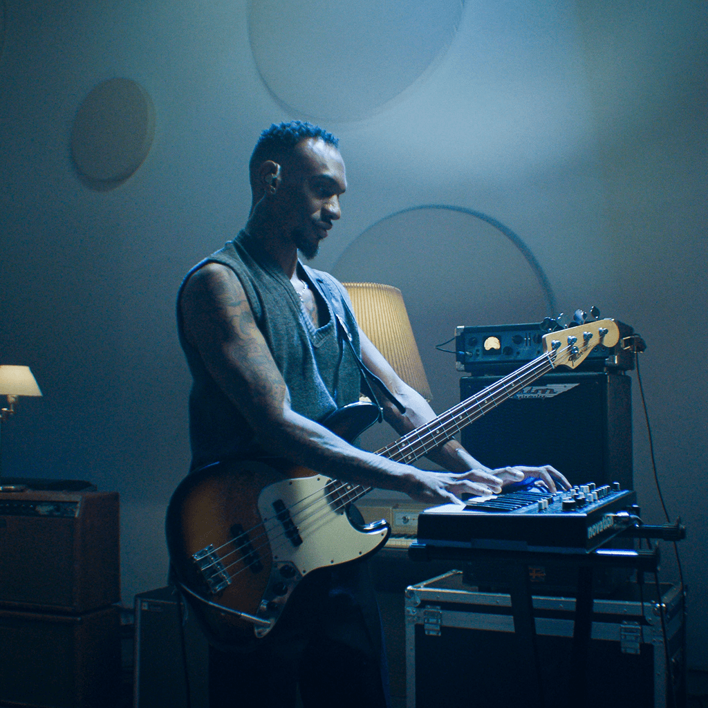 A rhythm section behind whatever you play